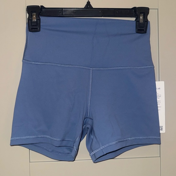 lululemon athletica Women's Align High-Rise Shorts 4” - Oasis Blue - Picture 3 of 5